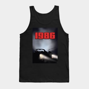 1986 sports car poster Tank Top